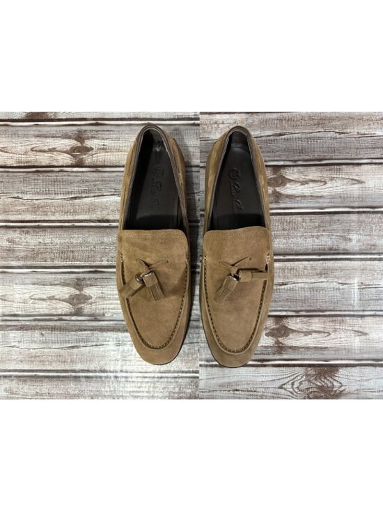 Loro Piana Francis Suede Tassel Dress Shoe size 44 US 11 color brown mspr $1350 main image 4